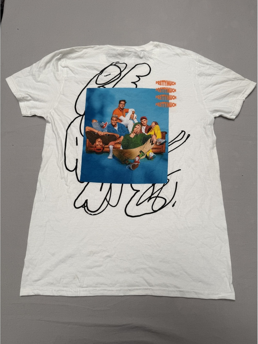 Vintage PrettyMuch Boy Band T-shirt Tour 2018 Funktion -M